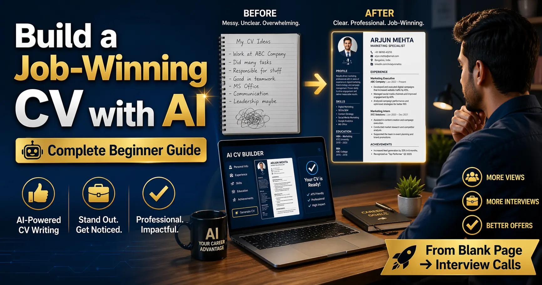 Build a Job-Winning CV with AI A Complete Beginner Guide